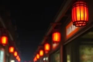 《胶片修补匠》封面，修片师在灯下擦拭一段老胶片